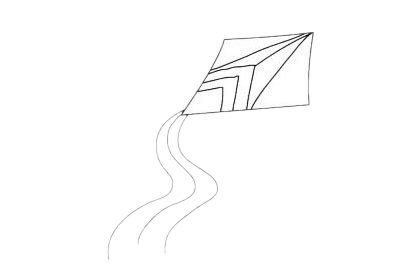 风筝简笔画图片大全作品一