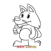 简笔画（狼宝宝）2