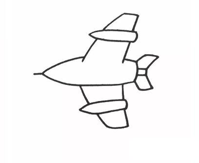 战斗机怎么画 战斗机(歼击机)简笔画步骤图解教程