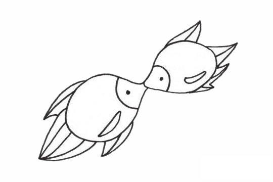 接吻鱼简笔画图片大全作品一