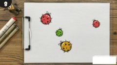 七星瓢虫简笔画步骤图_1