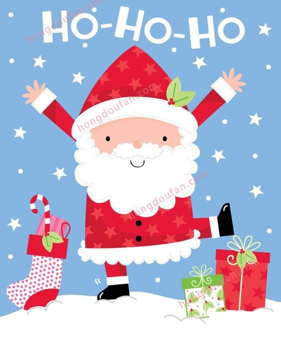 圣诞老人简笔画大全 简笔画 第1张