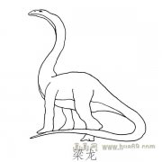 儿童简笔画恐龙:梁龙