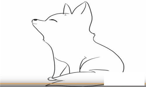 可爱的小狐狸简笔画