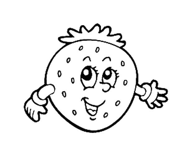 卡通草莓简笔画