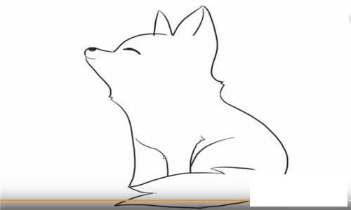 可爱的小狐狸简笔画