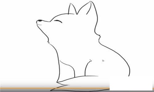 可爱的小狐狸简笔画