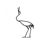 怎样画出简单的仙鹤