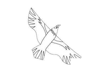 老鹰风筝简笔画图片大全作品二