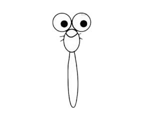 风筝简笔画图片步骤二