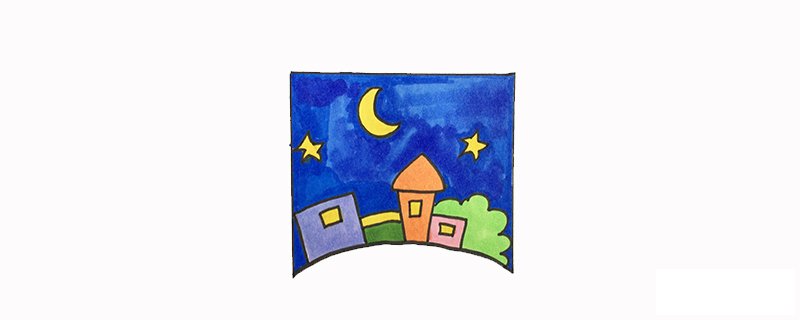 夜景怎么画