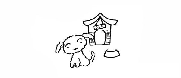 14.再画出小白吃饭的饭碗。