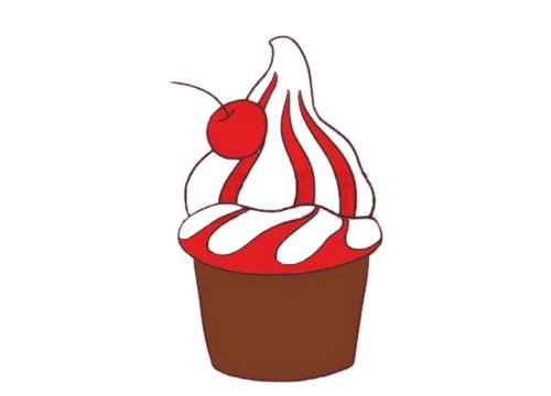 冰激凌简笔画图片