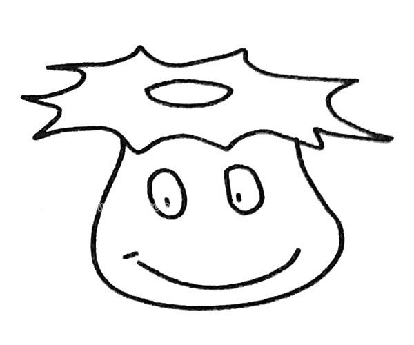 6款卡通海葵简笔画图片