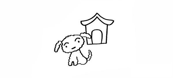 10.在墙体上画出一扇拱形的门。