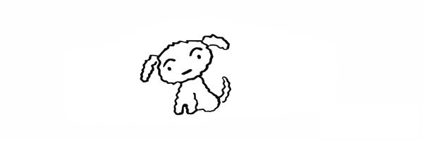 蜡笔小新之小白简笔画