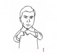 甄子丹卡通简笔画