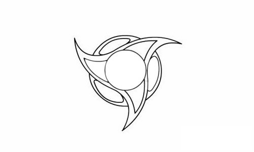 飞镖简笔画图片步骤五