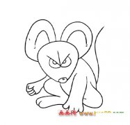 简笔画（凶恶的老鼠）2