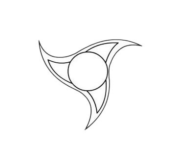 飞镖简笔画图片步骤三