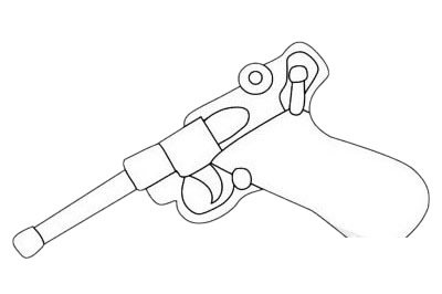 发令枪简笔画图片大全作品五