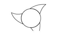 飞镖简笔画图片步骤二