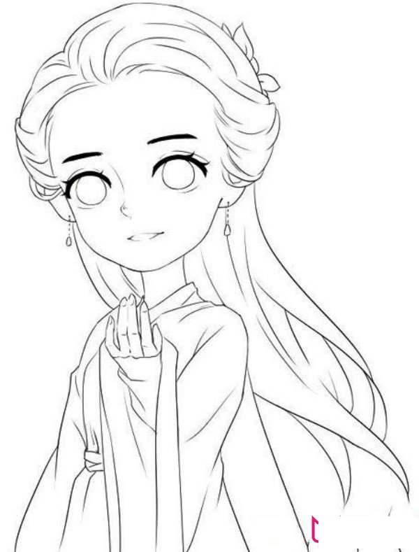 迪丽热巴青丘白凤九简笔画