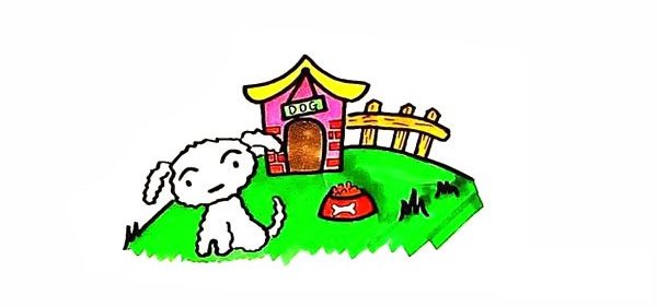 蜡笔小新之小白简笔画