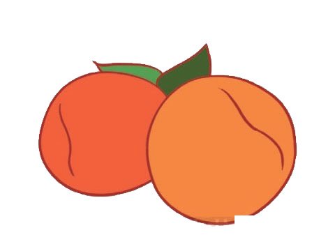 水蜜桃简笔画图片大全作品一