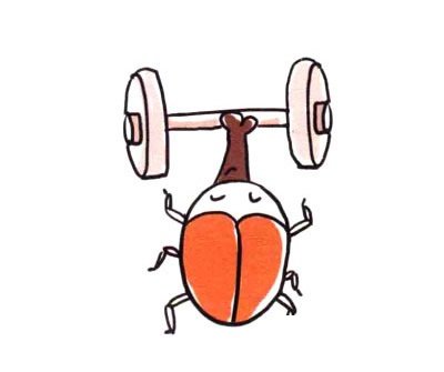 象鼻虫简笔画四步画出 象鼻虫简笔画图片