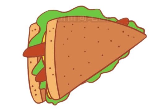 三明治简笔画图片大全作品三