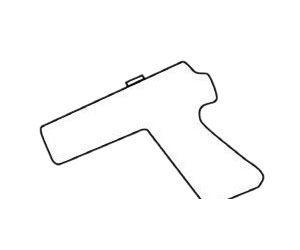 发令枪简笔画图片步骤二