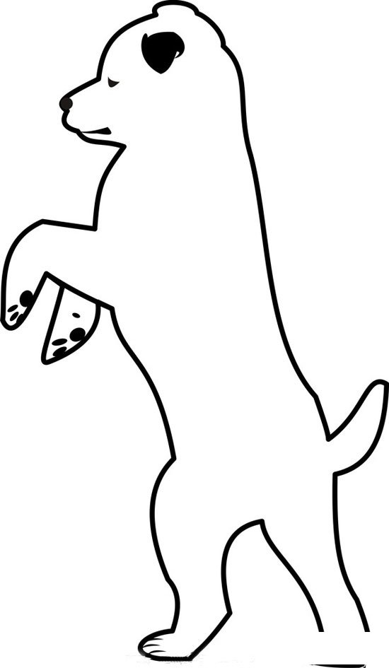 儿童简笔画图片：狗的画法