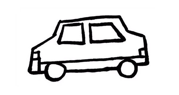 出租车简笔画