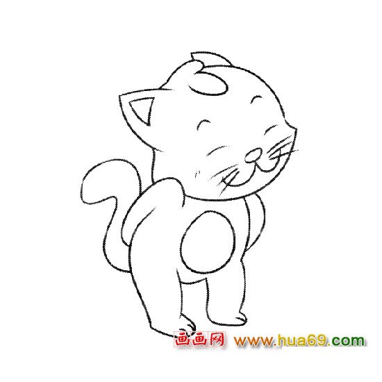 简笔画│乖巧的小猫1