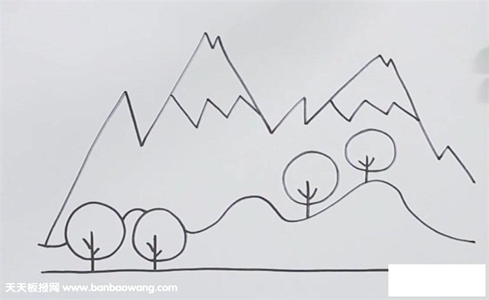 大山简笔画