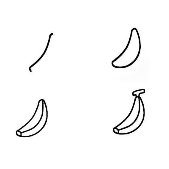 水果香蕉简笔画