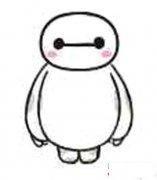 幼儿园最简单的大白简笔画图片