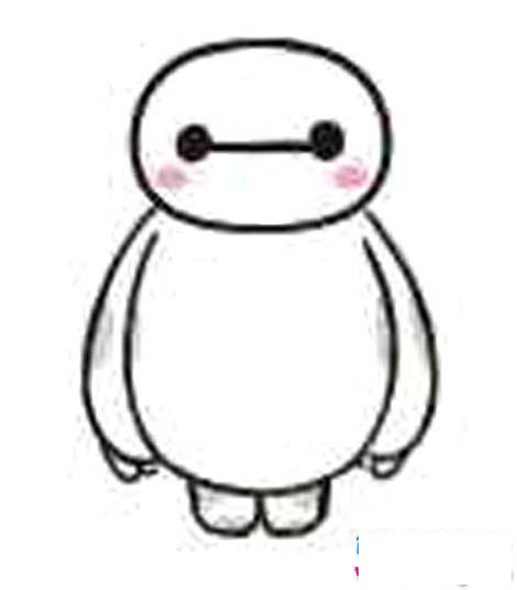 幼儿园最简单的大白简笔画图片