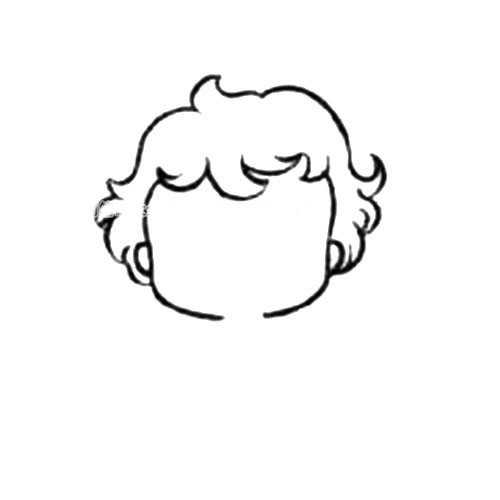 可爱婴儿简笔画步骤图