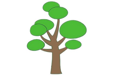 松树简笔画大图