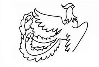 凤凰简笔画
