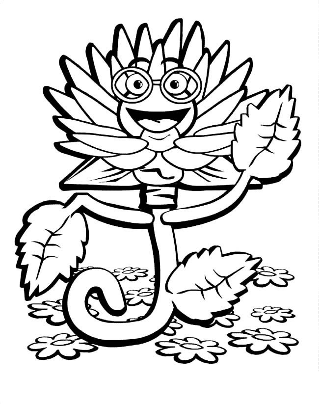 手绘卡通菊花简笔画图片