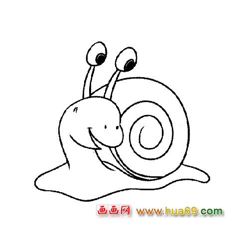 简笔画：小蜗牛5