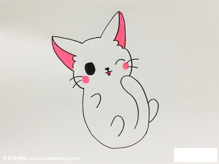 猫怎么画简单又漂亮