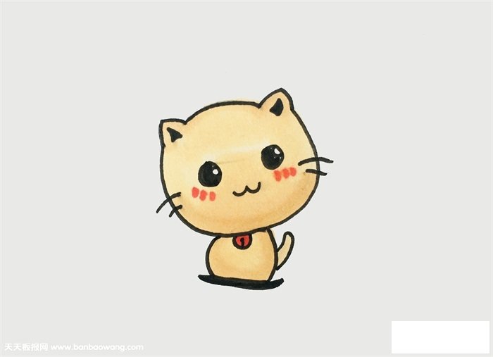 可爱的小猫咪怎么画