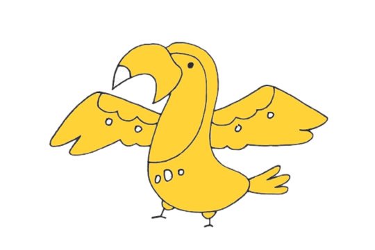 巨嘴鸟简笔画图片大全作品一