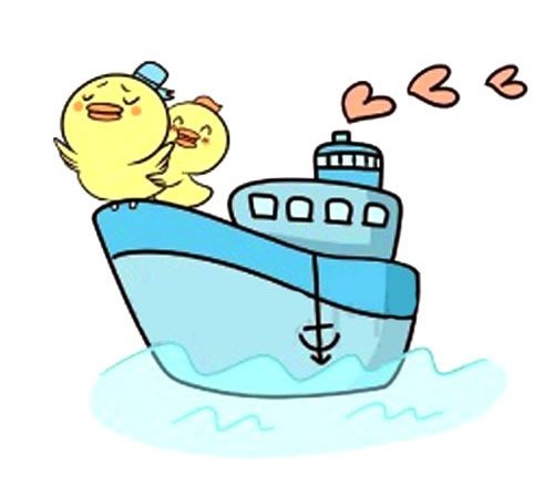 可爱的轮船简笔画