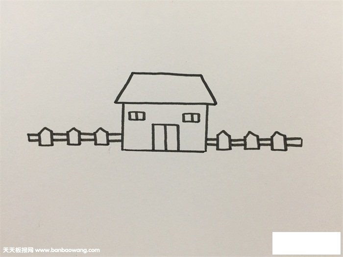 美丽的乡村怎么画