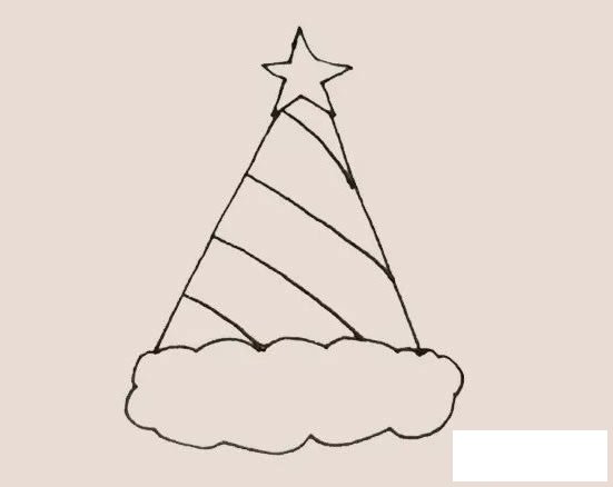 圣诞帽简笔画